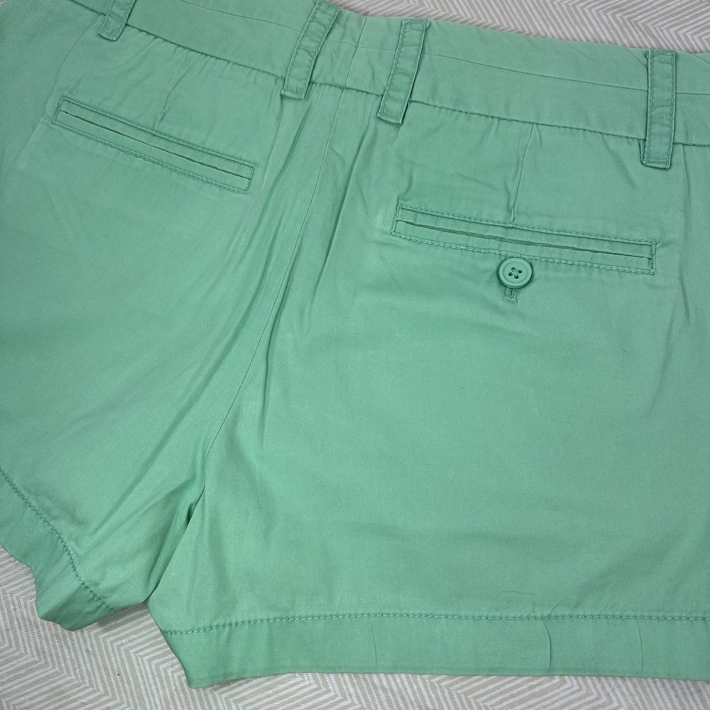 J. CREW Womens 4 Broken In Chino Shorts Green Cotton 30x3 100%Cotton Summer - Picture 8 of 8
